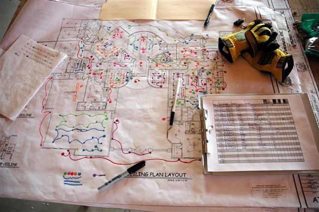 A map of the city is laying on top of a table.