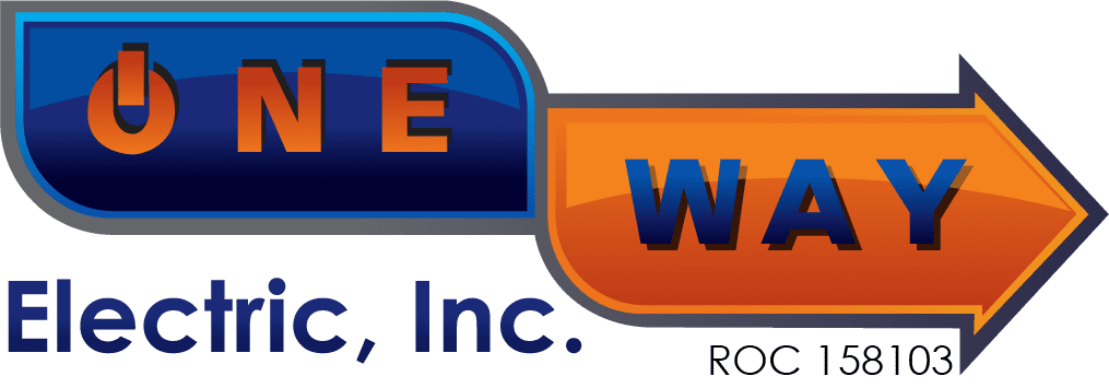One Way Electric, Inc. logo design.
